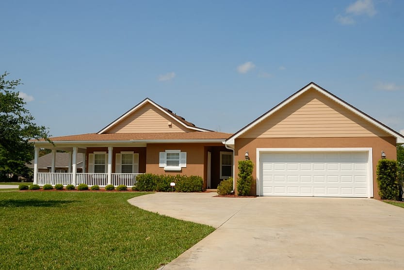 a house with a large driveway